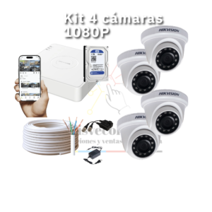 Kit 4 Camaras de Seguridad